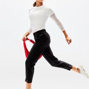 Athleta Brooklyn Ankle Pants Black 12P